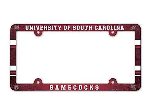 South Carolina Gamecocks License Plate Frame Plastic Full Color Style - ToylandEU