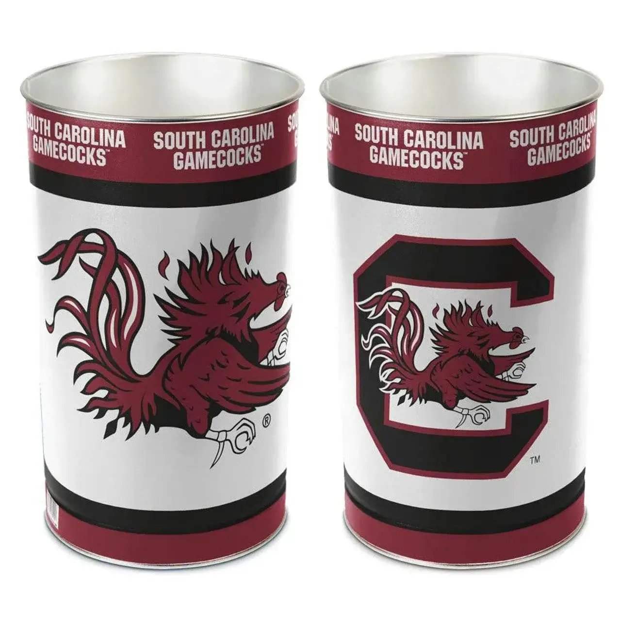 South Carolina Gamecocks Metal Wastebasket 15 Inch - ToylandEU™