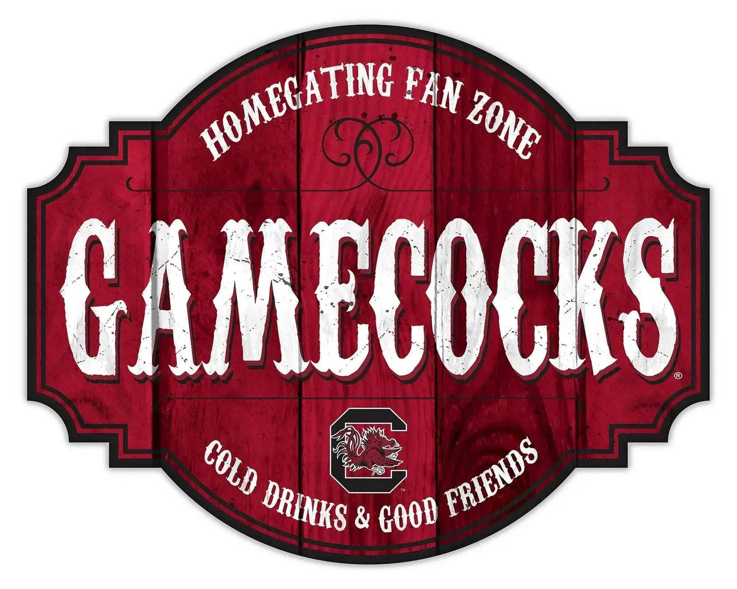 South Carolina Gamecocks Wood Sign 12Inch Homegating Tavern - ToylandEU™