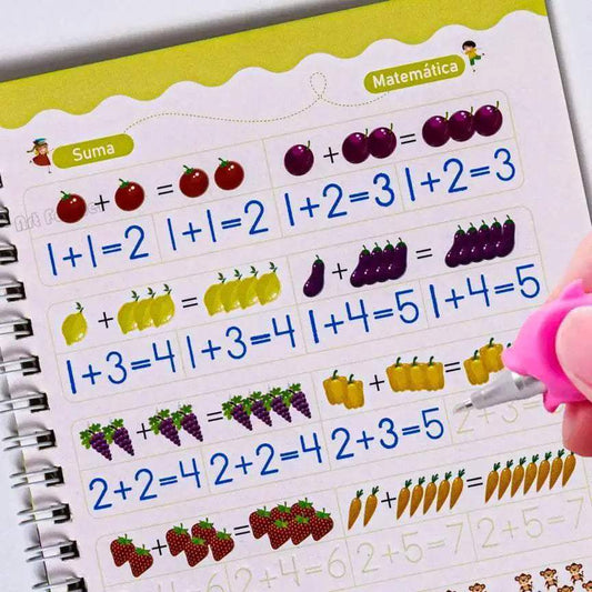 Spanish Magic Books Learn Spanish Numbers And Lettering Copybook Montessori Reusable Practice Set - ToylandEU™