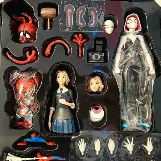 Spider Man Action Figures Miles Morales Gwen Stacy Set - ToylandEU™