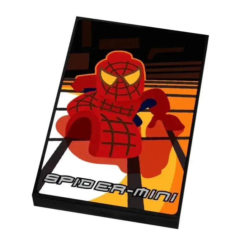 Premium Custom LEGO Tile Spider Mini Movie Cover 2x3 - ToylandEU