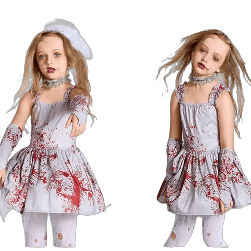 Spooktacular Kids Zombie Bride Costume - Ultimate Halloween Costume - ToylandEU