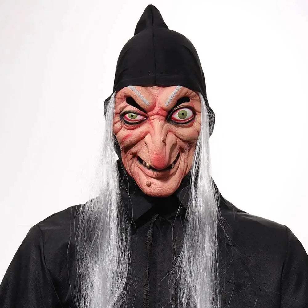 Spooky Witch Latex Sorceress One Size Mask Toyland EU - ToylandEU™