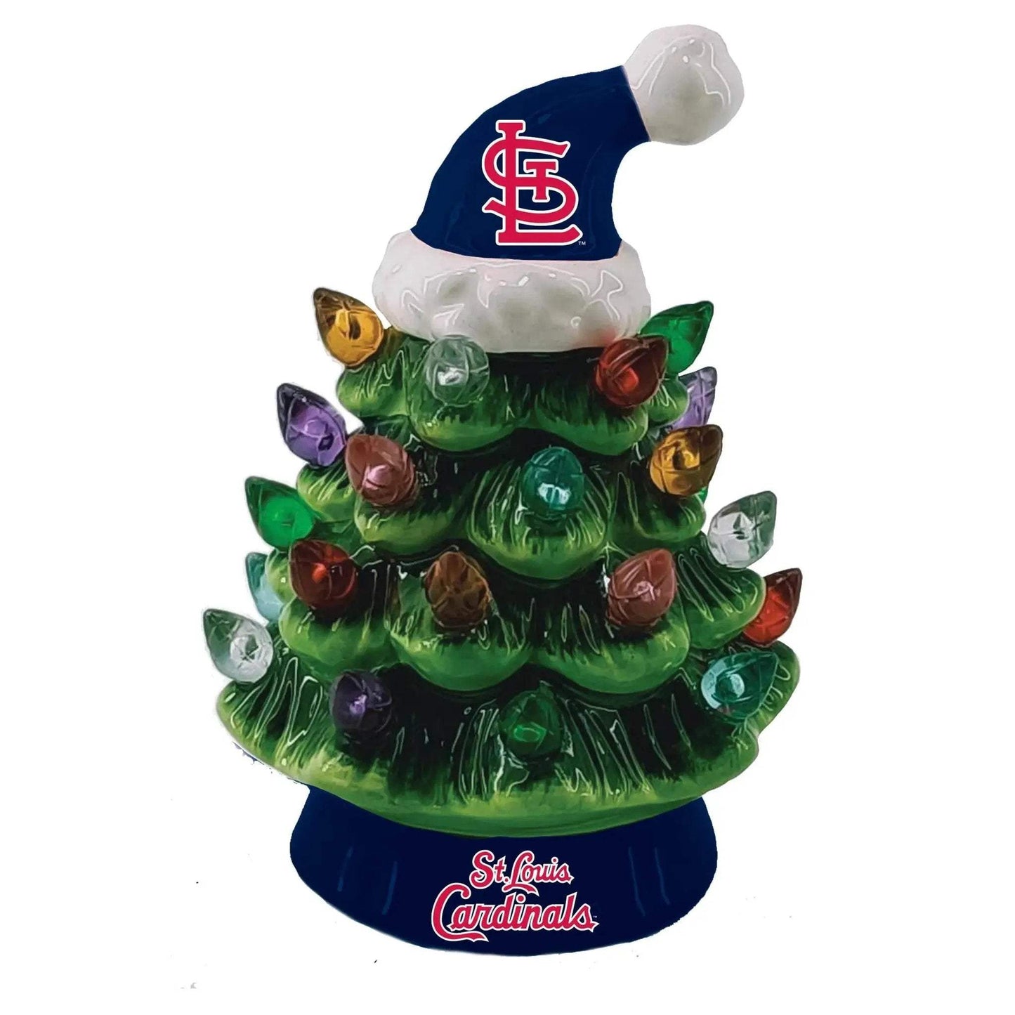 St Louis Cardinals Christmas Tree 4 Inch LED Tabletop - ToylandEU™