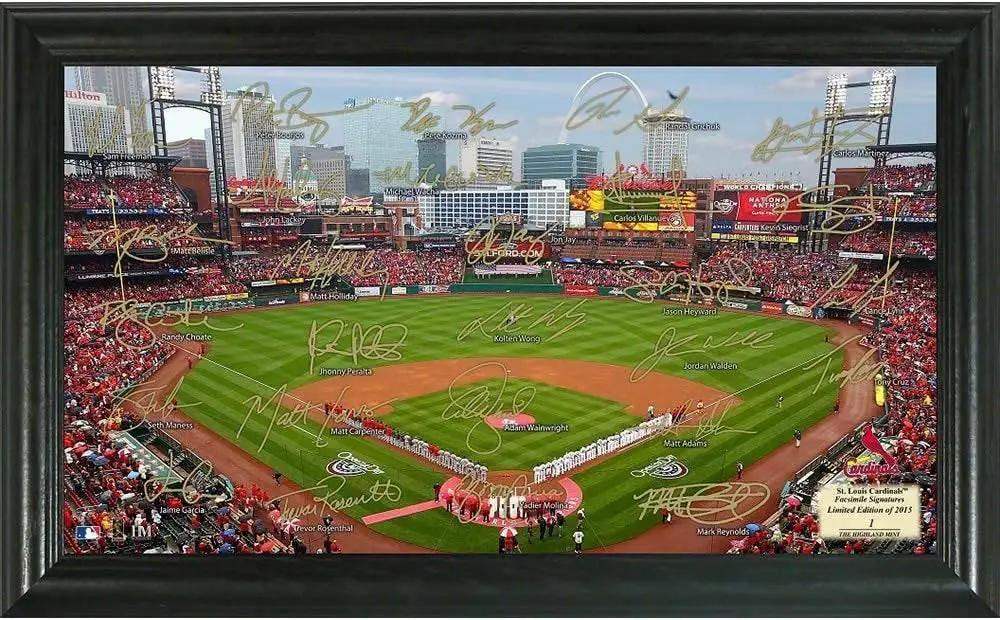 St Louis Cardinals Framed Signature Field Memorabilia - ToylandEU™
