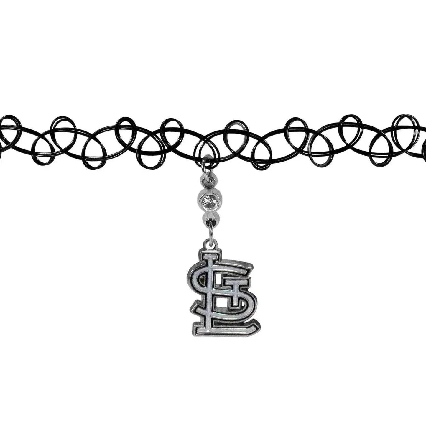 St Louis Cardinals Knotted Choker Necklace With Rhinestone - ToylandEU