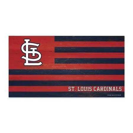 St Louis Cardinals Wood Sign 9x17 Flag Home Decor Display - ToylandEU™