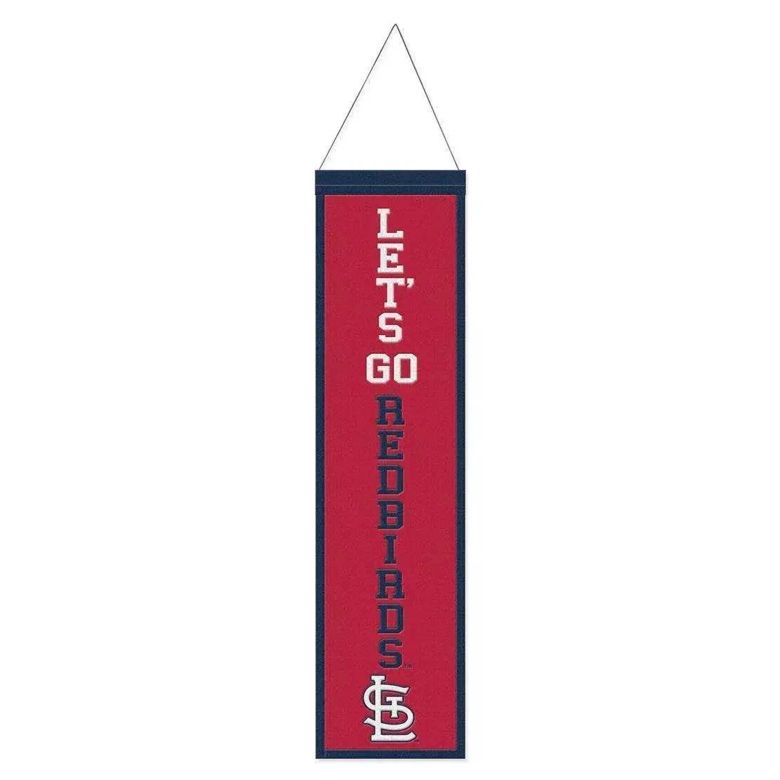 St Louis Cardinals Wool Banner 8x32 Heritage Slogan Design - ToylandEU™