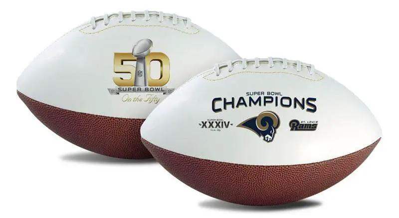 St Louis Rams Full Size Football On The Fifty Championship - ToylandEU™
