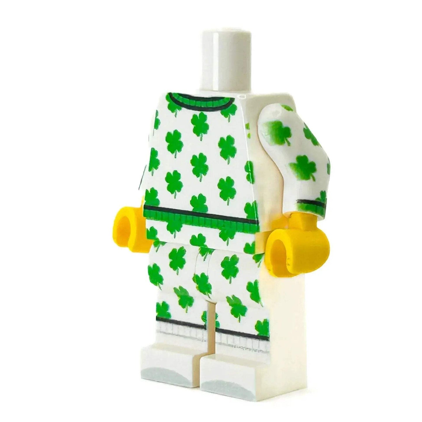 St Patricks Day LEGO Figure Body Pajama With Custom Print Fits Authentic Figure Legs And Torso - ToylandEU
