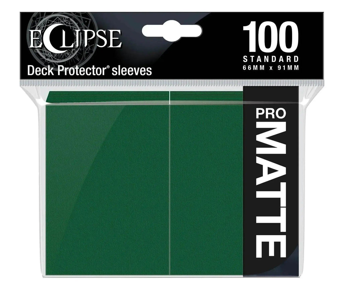 Eclipse Matte Standard Sleeves 100 Pack Forest Green - ToylandEU™