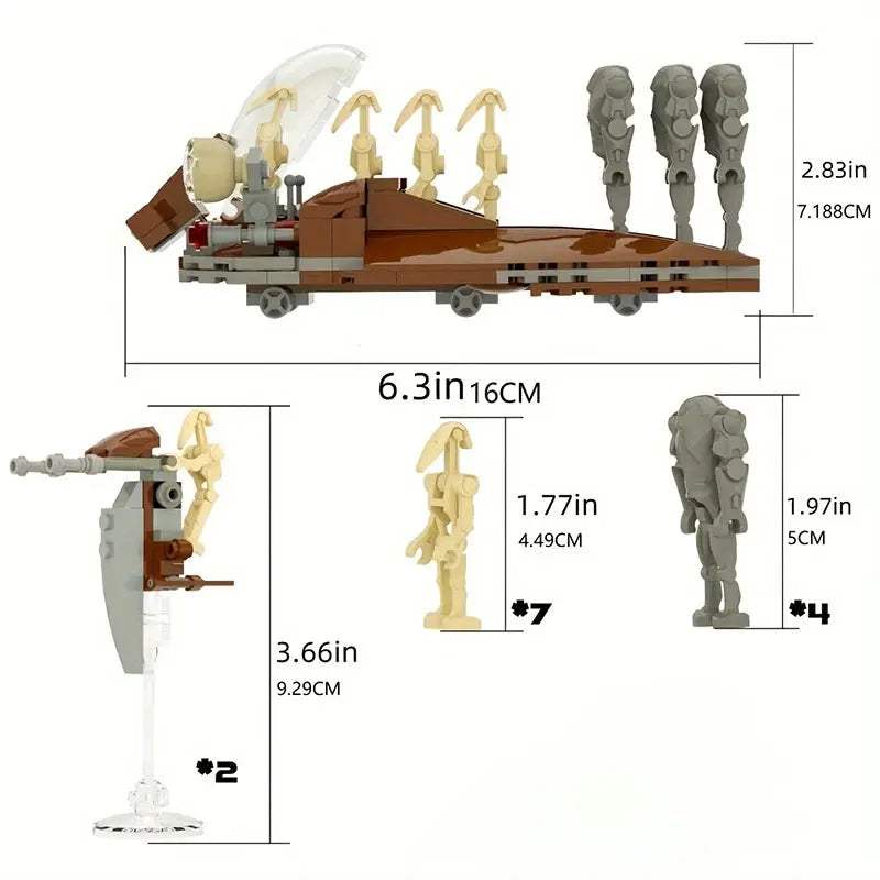 Star Wars Battle Droid Building Blocks Kit Lego Compatible - ToylandEU™