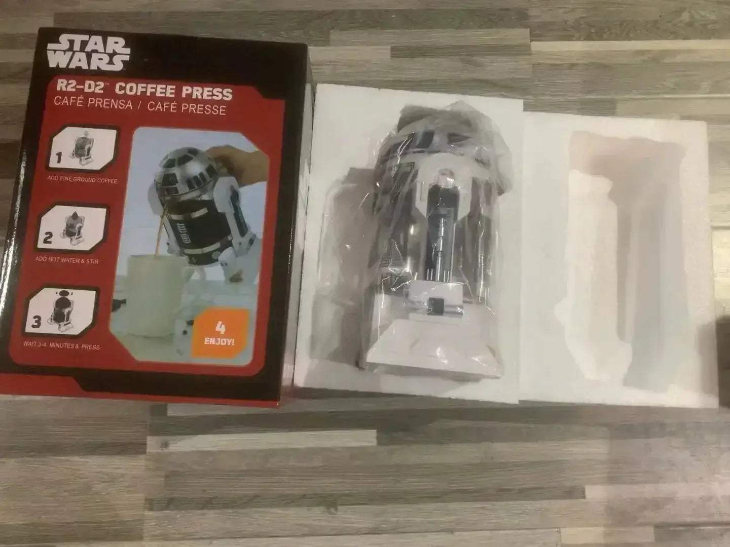 Star Wars R2D2 Moka Pot Coffee Maker Thermal Stainless Steel - ToylandEU