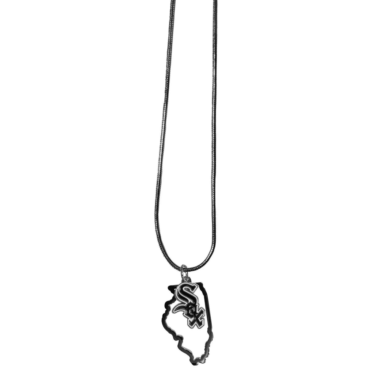 Chicago White Sox State Shape Necklace With 22 Inch Chain - ToylandEU™