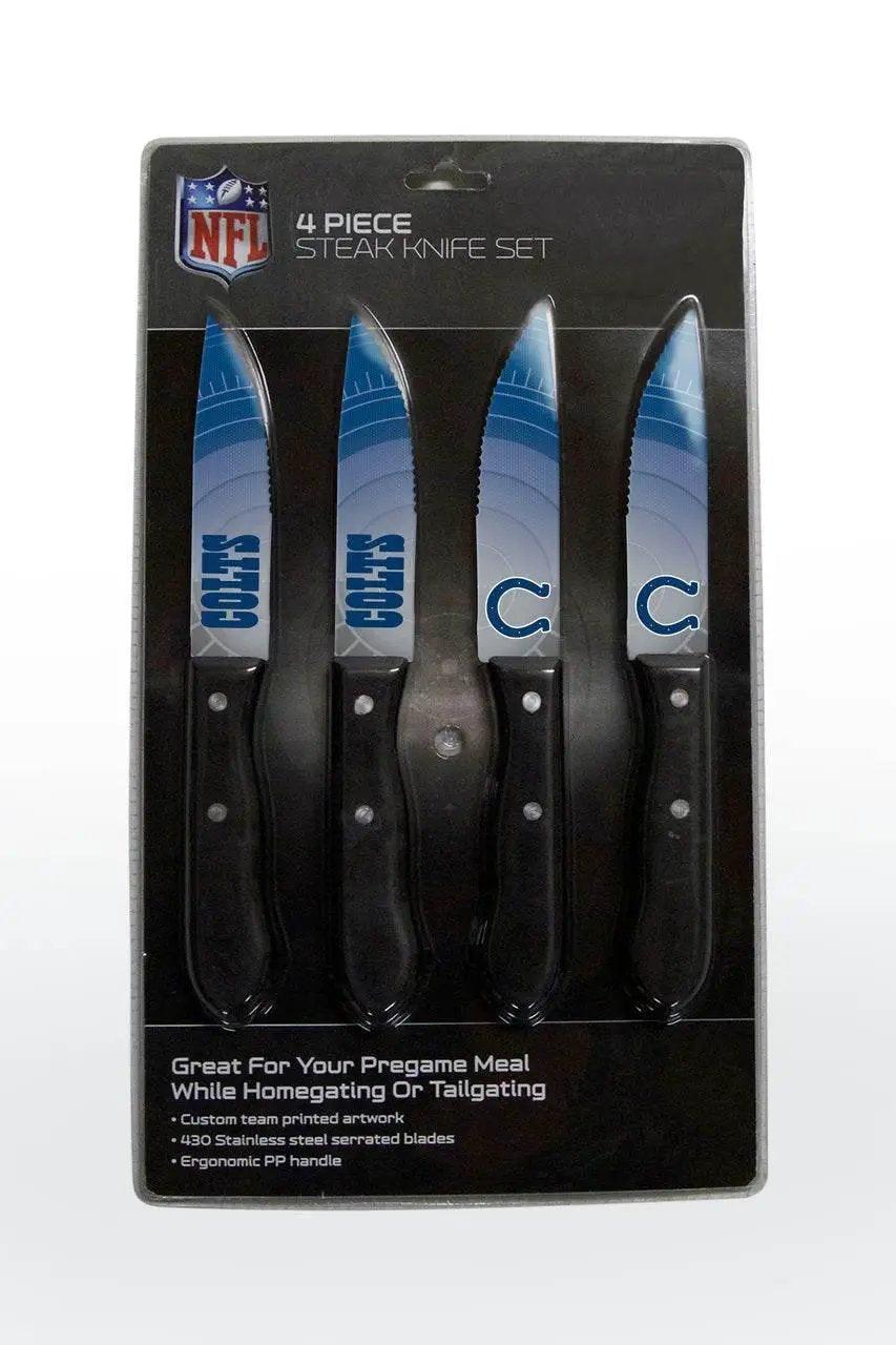 Indianapolis Colts Knife Set 4 Pack Serrated Stainless - ToylandEU™