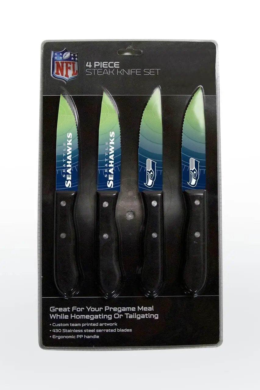 Seattle Seahawks Knife Set 4 Pack Stainless Serrated Blades - ToylandEU™