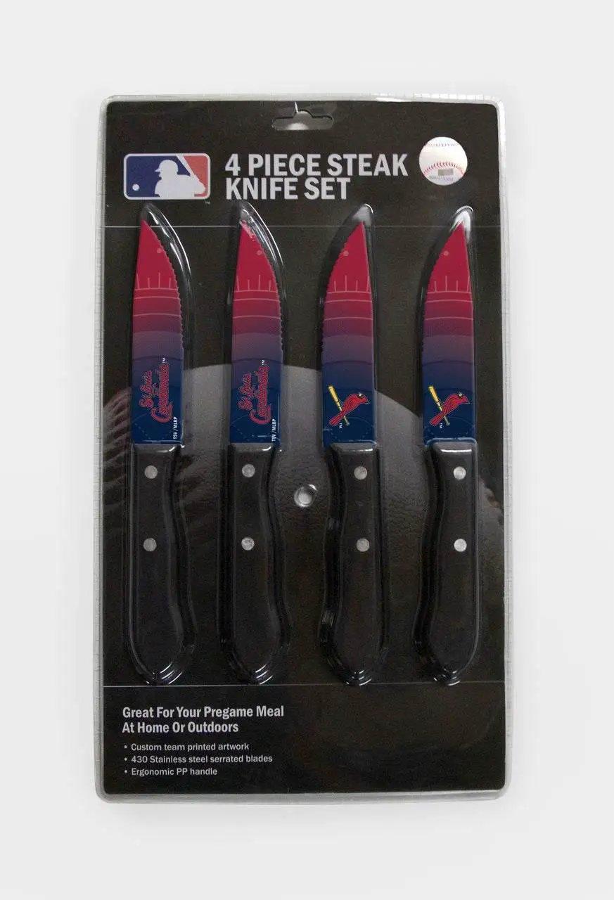 St Louis Cardinals Steak Knife Set 4 Pack Premium Edition - ToylandEU™