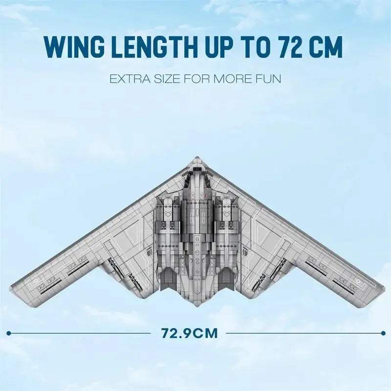 Stealth Bomber Building Blocks Set 2063 Pieces Lego Compatible - ToylandEU