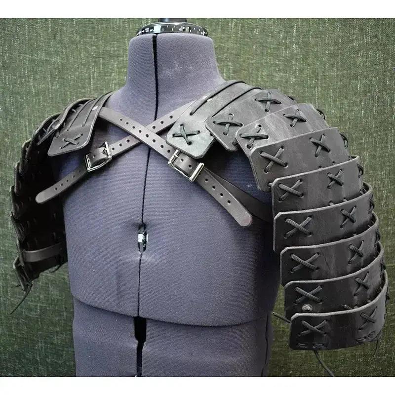 Steampunk Shoulder Armor Pauldrons Faux Leather - ToylandEU™