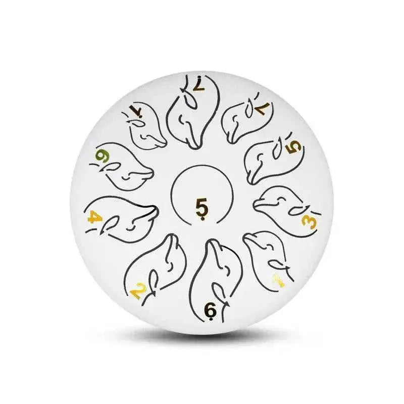 Steel Tongue Drum 6 Inch 11 Tone Handpan Ethereal Drum Portable Mini Music Drum for Children Yoga Meditation - ToylandEU