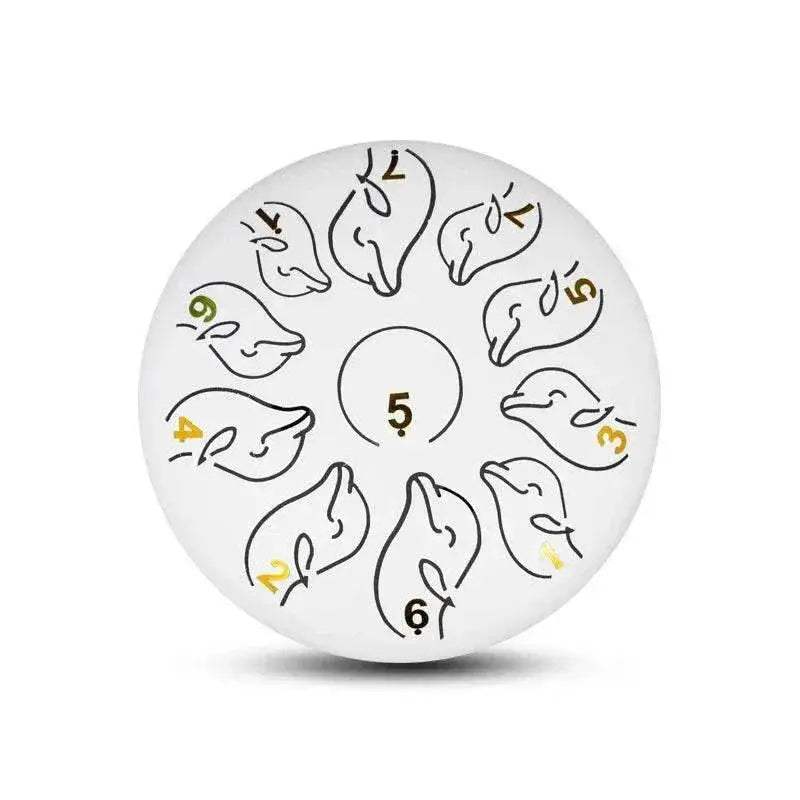 Steel Tongue Drum 6 Inch 11 Tone Handpan Ethereal Drum Portable Mini Music Drum for Children Yoga Meditation - ToylandEU