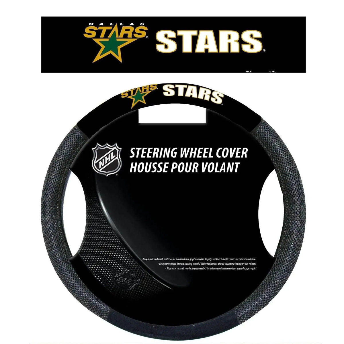 Dallas Stars Steering Wheel Cover Mesh Style Alternate Co - ToylandEU™