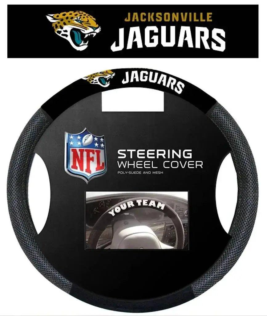 Jacksonville Jaguars Steering Wheel Cover Mesh Style CO - ToylandEU™
