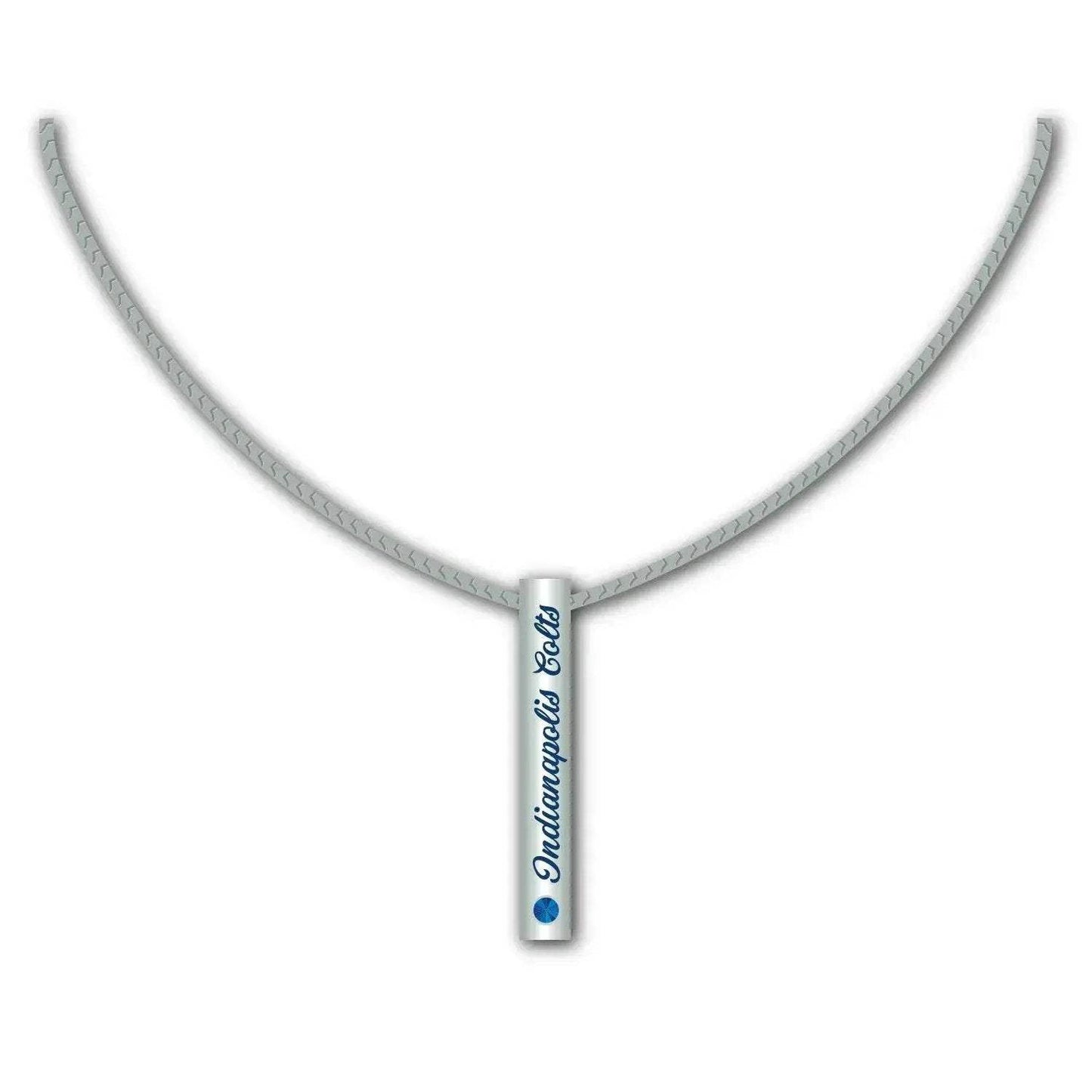 Sterling Silver Bar Necklace Indianapolis Colts Jewelry - ToylandEU