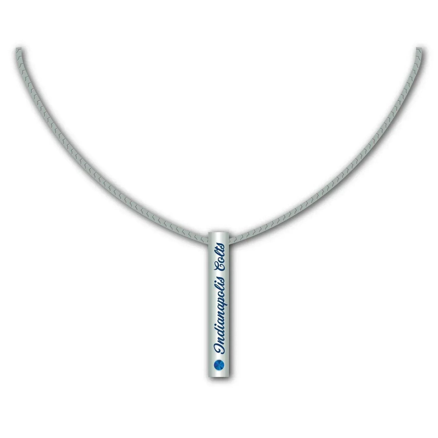 Sterling Silver Bar Necklace Indianapolis Colts Jewelry - ToylandEU