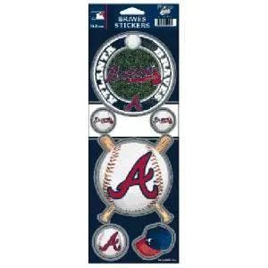 Atlanta Braves Prismatic Holographic Die Cut Stickers - ToylandEU™