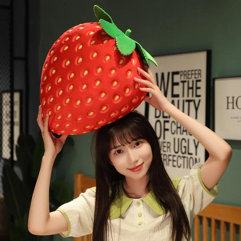 Strawberry Plush Pillow | 35 Cm PP Cotton | Toylandeu