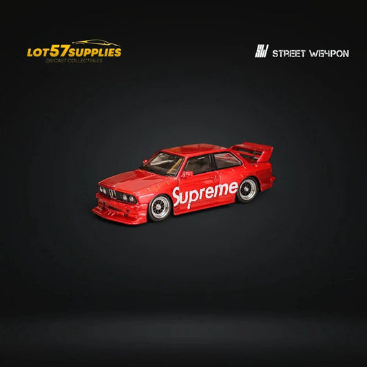 Street Weapon BMW E30 SUP Red Livery 1:64 - ToylandEU™