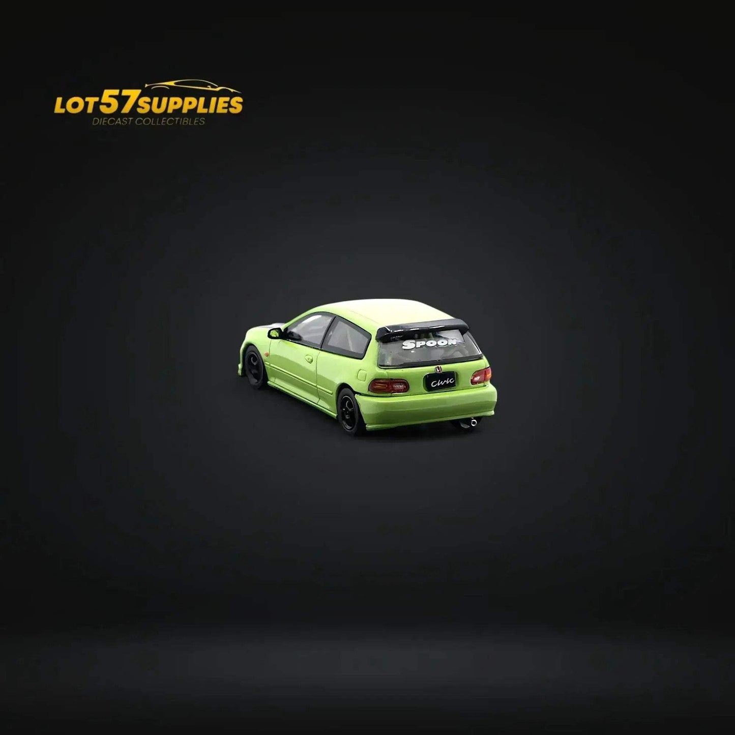 Street Weapon Honda Civic EG6 Thailand Modification Exhibition Spoon Green Livery 1:64 Limited to 400 Pcs - ToylandEU