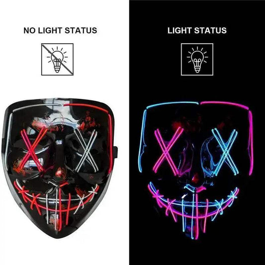 Striking Light Up Halloween Mask 2 Modes Toyland EU - ToylandEU™