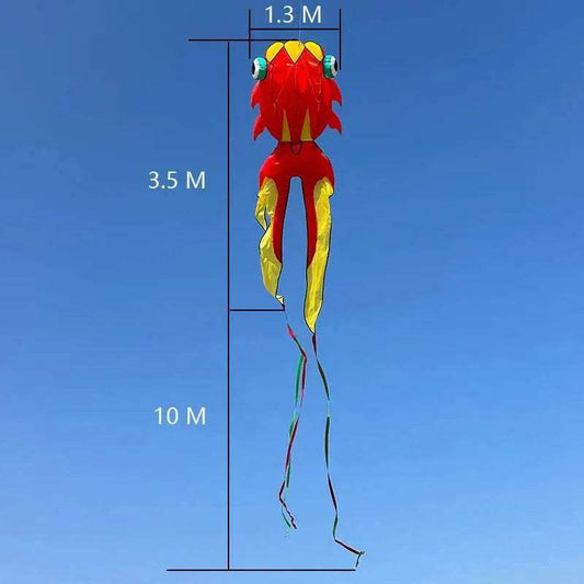Stunning Goldfish Kite 3D Soft 10M Outdoor Toyland EU - ToylandEU™