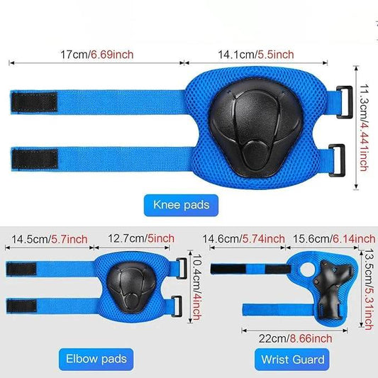 Sturdy Gear Sets 3 In 1 Knee Elbow Wrist Pads Kids - ToylandEU