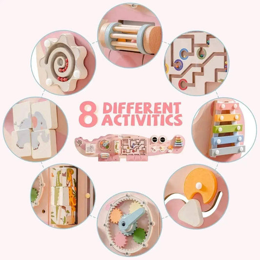 Sturdy Wooden Busy Board Gears Maze 14 Up Toyland EU - ToylandEU™