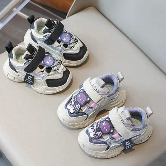 Stylish Breathable Sneakers for Kids - Non-slip Casual Walking Shoes with Animal Prints - ToylandEU