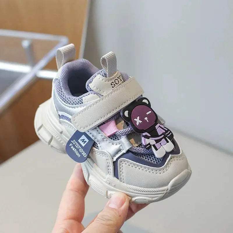 Stylish Breathable Sneakers for Kids - Non-slip Casual Walking Shoes with Animal Prints - ToylandEU