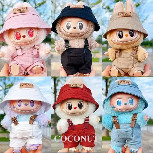 Stylish Doll Overalls with Unique Design for 15-17cm Ropa Labubu and V2/V3 Dolls - ToylandEU