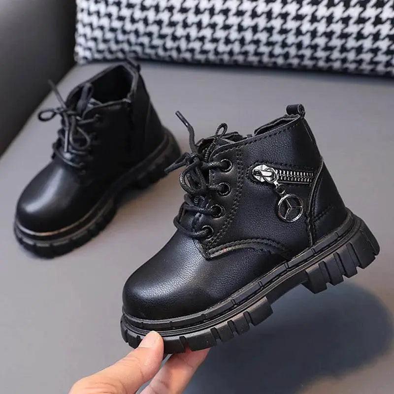 Stylish Kids Ankle Boots - Comfortable Leather Snow & Sports Shoes for Boys and Girls - ToylandEU™