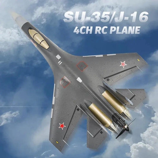 Su35 RC Plane 4CH Foam Fighter Jet 360 Flip - ToylandEU™