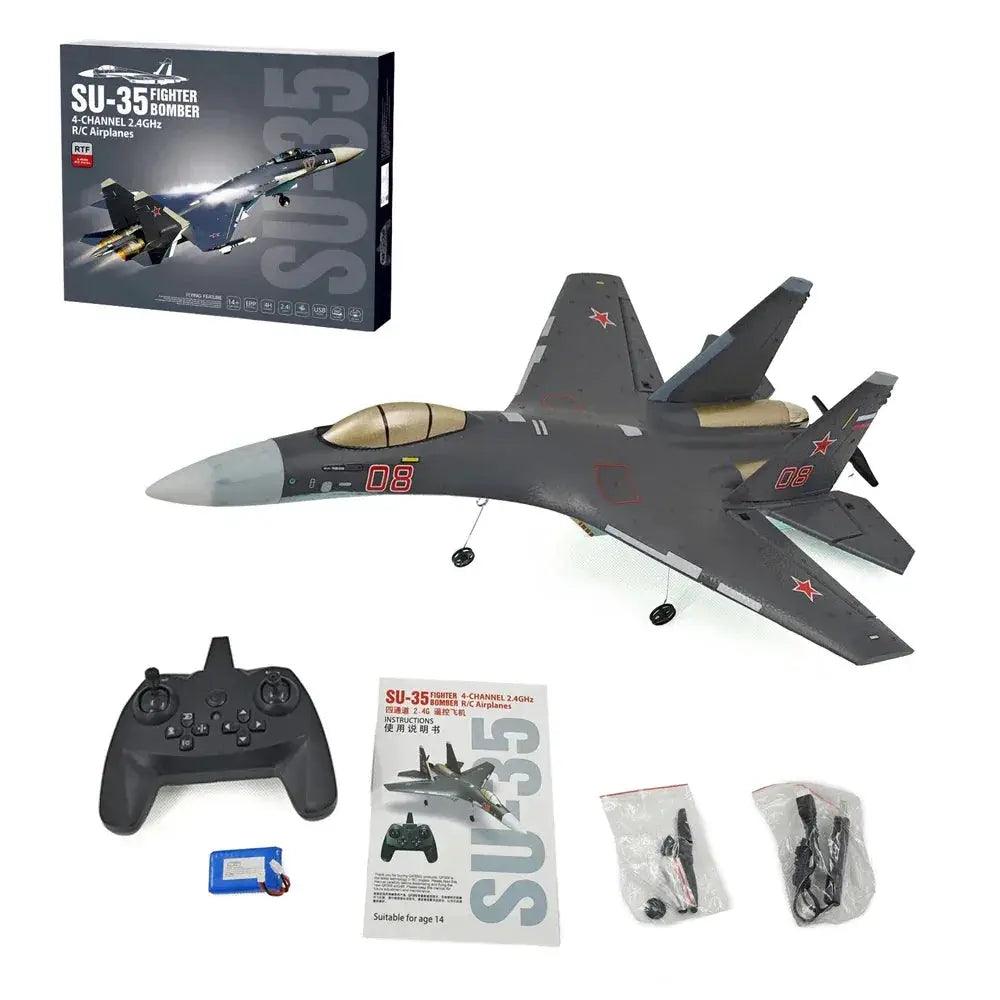 Su35 RC Plane 4CH Foam Fighter Jet 360 Flip - ToylandEU™