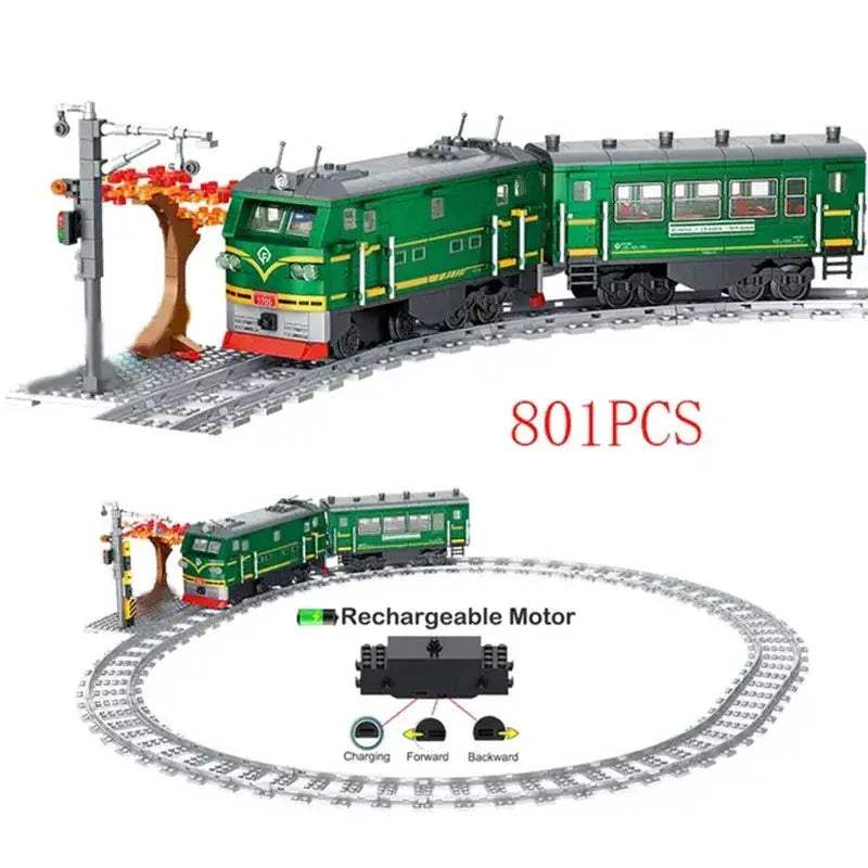 Subway Train Building Blocks Set Lego Compatible Educational Gift - ToylandEU