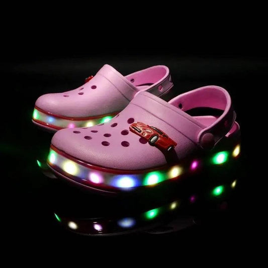 Summer Children Hole Sandals LED Lighted Beach Shoes - ToylandEU™