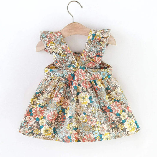 Delightful Two Piece Floral Baby Dress Bag Toyland EU - ToylandEU™