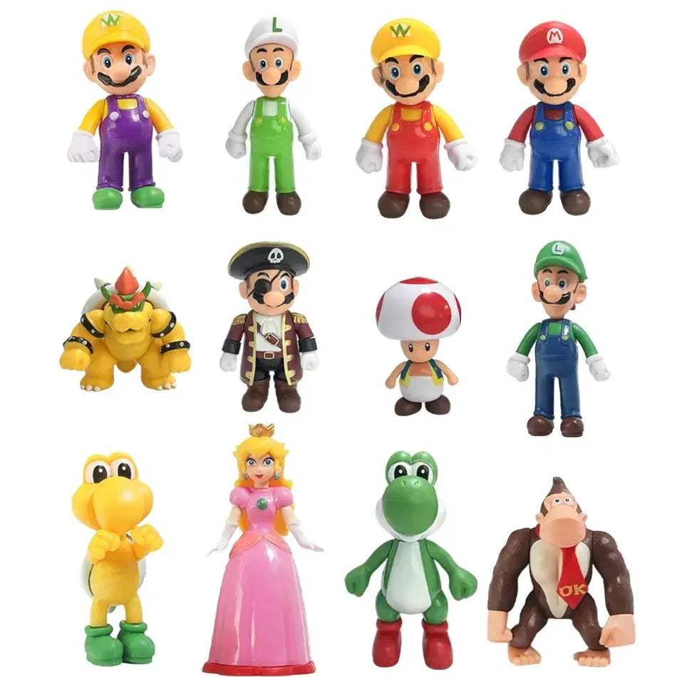 Super Mario Bros PVC Action Figure Set Perfect Birthday Gift - ToylandEU