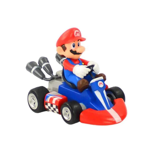 Super Mario Pull Back Car Figure 12cm Collectible Toy - ToylandEU™