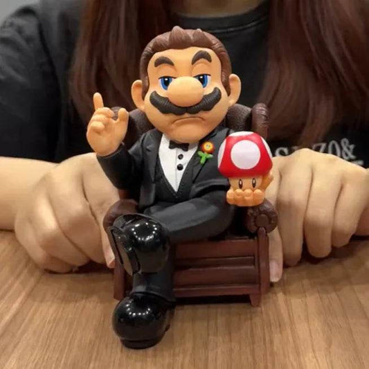 Super Mario as The Godfather 007 PVC Action Figures Toy Model Toys 16cm - ToylandEU
